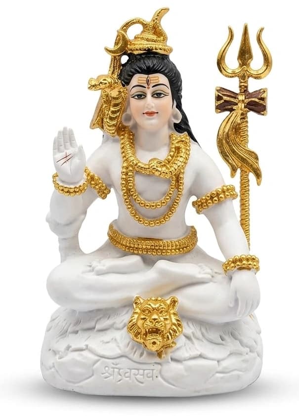 Shiva Sitting with Trishul